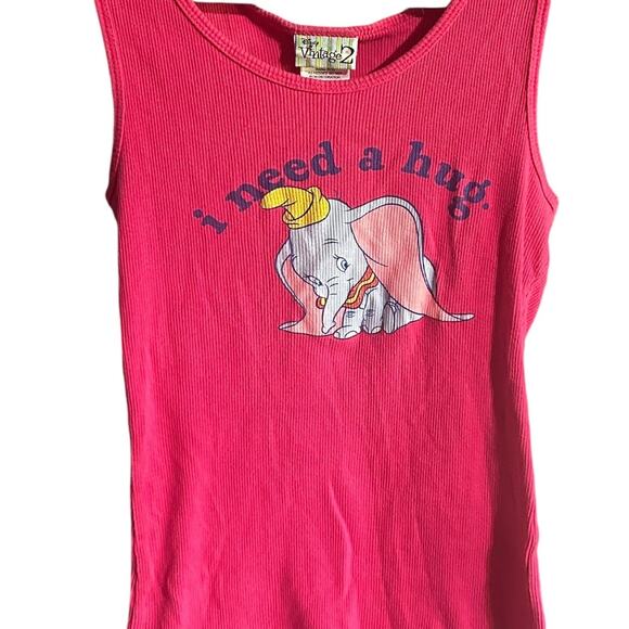 Disney Vintage Dumbo "I Need a Hug" Graphic Tank Top-Medium - Picture 2 of 6